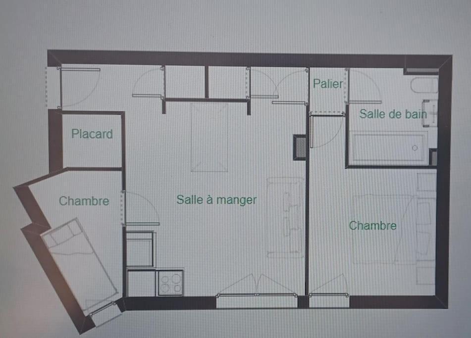Spacieux Appartement T2 & Cabine Les Angles  Buitenkant foto
